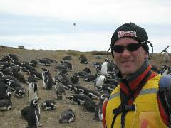 Lorenzos selfie with some penguins transmitted by Lorenzo via satellite phone
